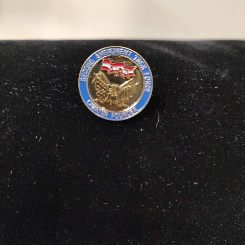 Second Amendment Presidential Task Force Chapter‎ Founder Pin Patriotic USA